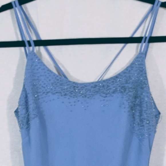 Sky Blue Evening Maxi Dress - Picture 7 of 7